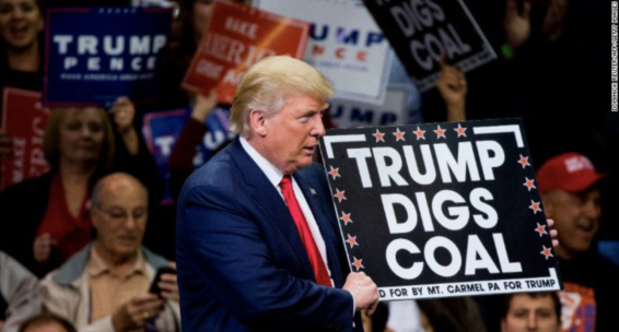 donal trump, president trump, trum, mr trump, coal, fossil fuels, trump digs coal, the paris agreement