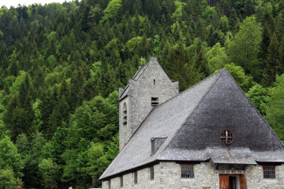 church, forest